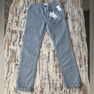 NWT Hudson Boys Jeans BlakeTwill Slim Straight Leg Powder Blue 18 Roll Cuff